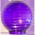Perfecttwinkle Sphere 6 in. Etched Violet Acrylic Festival Replacement Globe, 6PK PE930496